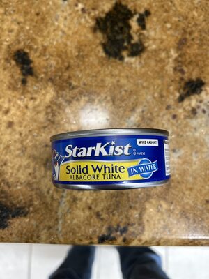 Solid white albacore tuna in water