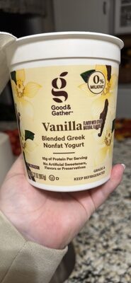 Vanilla Blended Greek Nonfat Yogurt