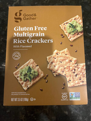 gluten free multigrain rice crackers