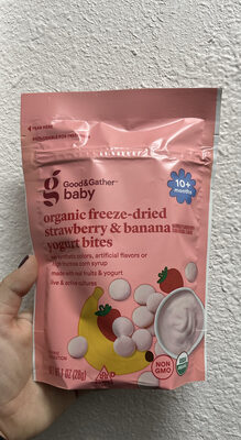 Organic Freeze-Dried Strawberry & Banana Yogurt Bites