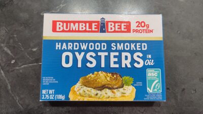 Hardwood smoked oysters