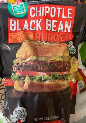 Organic Chipotle Black Bean Burger