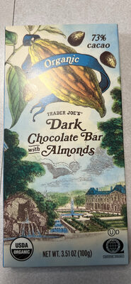 Dark Chocolate Bar with Almonds