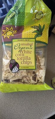unsalted Organic White corn tortilla chips