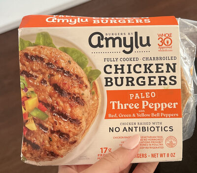 Chicken Burgers Three Pepper