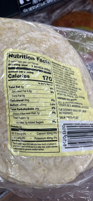 Handmade flour tortillas