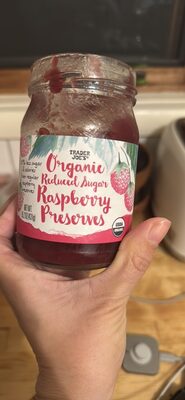 Organic Reduced Sugar Raspberry Preserves