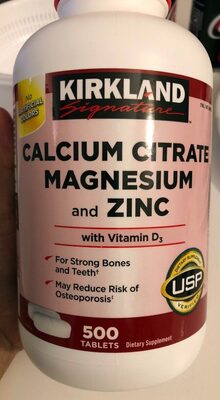 Calcium Citrate Magnesium and Zinc