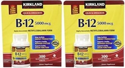 KirSublingual B-12 5000 MCG, 300 Tablets
