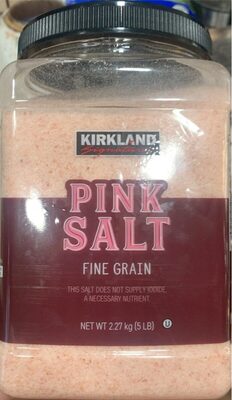 Fine grain pink salt