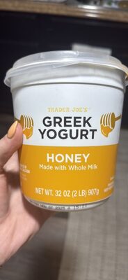 GREEK YOGURT HONEY Made with Whole Milk