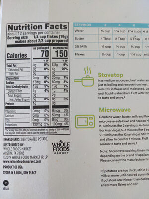 Original instant mashed potatoes, original