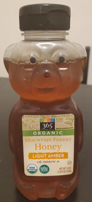 Organic mountain forest honey