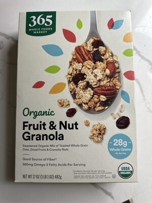 Organic Fruit & Nut Granola