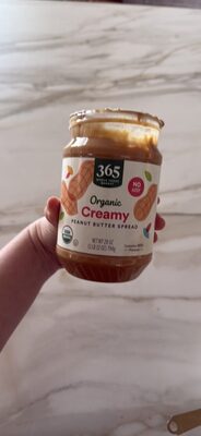 Organic Creamy Peanut Butter Spread