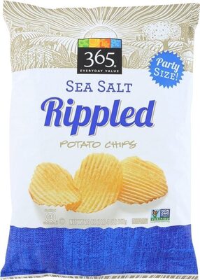 Chip potato rippled sea salt party size