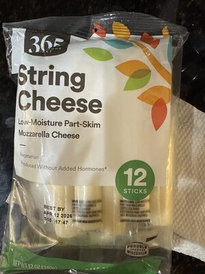 String Cheese Low-Moisture Part-Skim Mozzarella Cheese