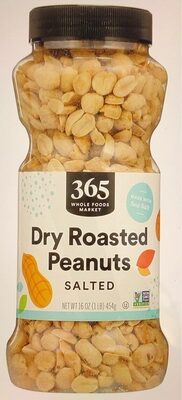 Dry roasted & salted peanuts