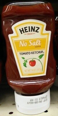 Tomato Ketchup No Salt Added