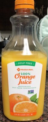 Pulp free 100% orange juice