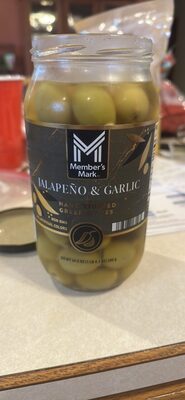 Jalapeño & Garlic Hand Stuffed Greek Olives