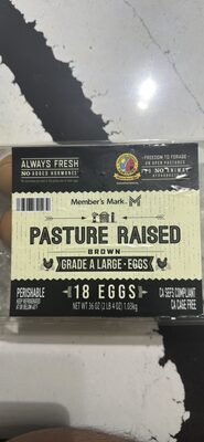 PASTURE RAISED BROWN GRADE A LARGE EGGS