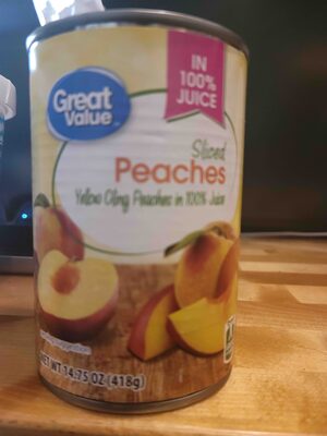 Sliced peaches in juice