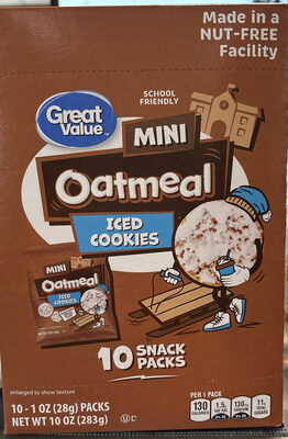 Mini Oatmeal Iced Cookies