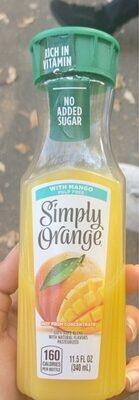 Simply Orange With mango pulp free