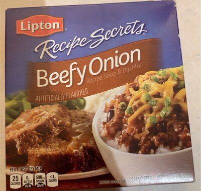 Beefy onion recipe soup and dip mix
