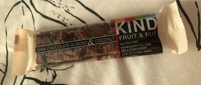 Fruit & nut dark chocolate almond and coconut bar