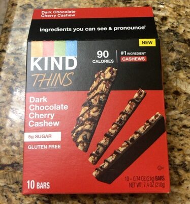 Dark Chocolate Cherry Cashew Thins