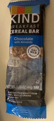 Chocolate with Almonds Breakfast Cereal Bar