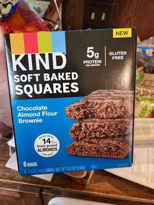 Soft Baked Squares Chocolate Almond Flour Brownie