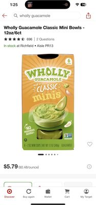 Wholly Guacamole Classic Mini Bowls