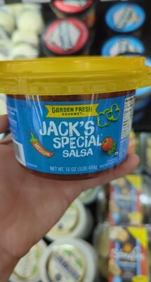 Garden fresh gourmet, jack's special salsa, medium hot, medium hot