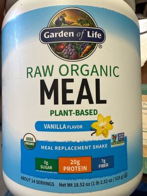 RAW Organic Meal Plant-Based Vanilla