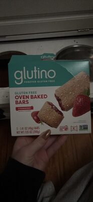 GLUTEN FREE OVEN BAKED BARS STRAWBERRY
