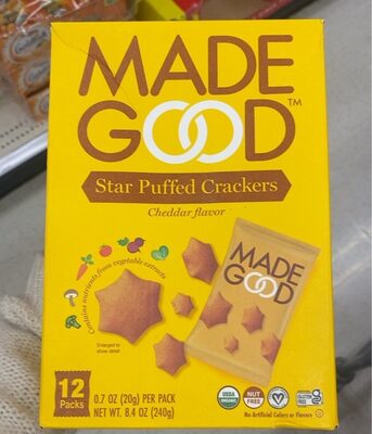 Star puffed crackers