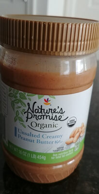 Organic Unsalted Creamy Peanut Butter