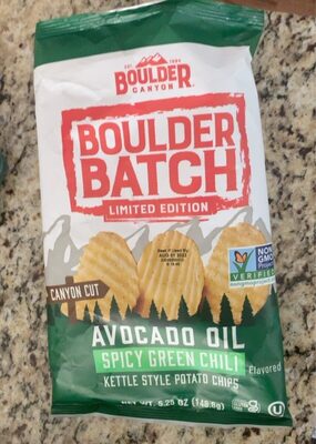 Spicy Green Chili Flavored Kettle Style Potato Chips