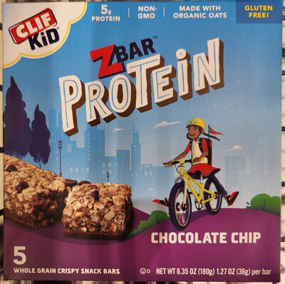 Clif kid zbar protein chocolate chip