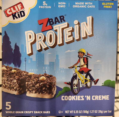 Clif Kid ZBar Protein Cookies 'N Creme