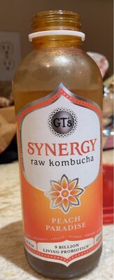 Synergy Raw Kombucha Peach Paradise