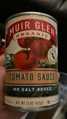 Muir Glen Organic Tomato Sauce, No Salt Added