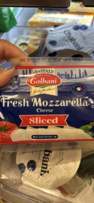 Fresh Mozzarella Cheese Sliced