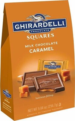 Milk and caramel filled squares large