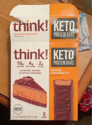 Chocolate peanut butter pie protein bars