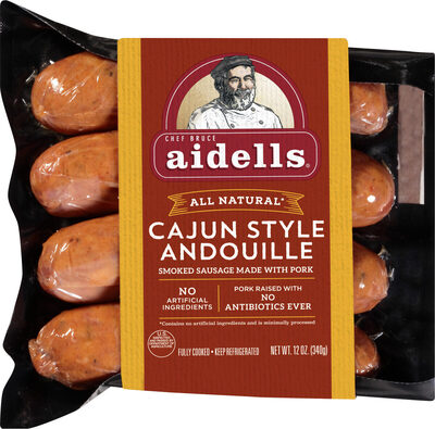 Cajun Style Andouille Smoked Sausage, made with pork