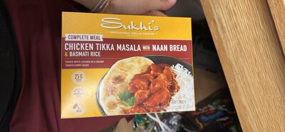 CHICKEN TIKKA MASALA WITH NAAN BREAD & BASMATI RICE